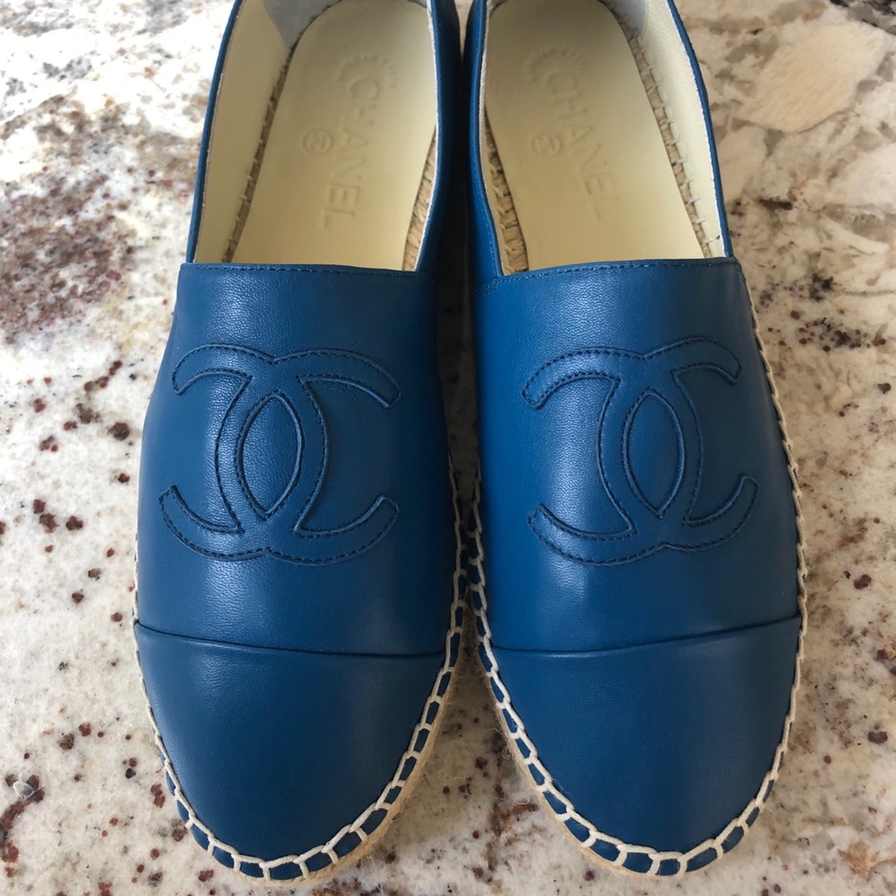 Blue Chanel Espadrilles